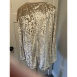 Mittoshop  Crushed Velvet Pull Over Oversized Top - Taupe Size Medium Photo 4