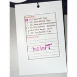 Abercrombie & Fitch NWT  Navy Blue Linen Pocket Cargo Pants Wide Leg Pants Size S Photo 11