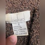 Belford Women's Vintage Knit Cardigan Sz S Brown Long Sleeve 90% Wool 10% Nylon Photo 5