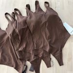 Lululemon NEW Align Bodysuit Womens 4 Java Brown Tight Fit Thong Top $148 Photo 3