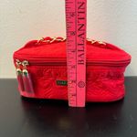 Red Pink Mary Kay makeup bag with gold chain handle #glam #makeup bag New Photo 8