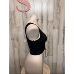 Forever 21 Black One-Shoulder Lace-Up Crop Top – Size Small Photo 6