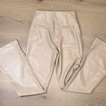 Abercrombie & Fitch Vegan Leather Elegant Tan Women's Pants size 24L/00 Curve Love Photo 5
