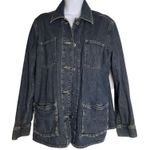Duluth Trading Co Jacket Womens Medium Blue Denim Barn Ranch Cowboy Photo 8