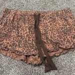 Aerie  Leopard Print Shorts - Brown Photo 0