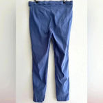 Anne Klein  Blue Business Casual Stretch Ankle Pants with Gold Buttons, Size 10 Photo 7