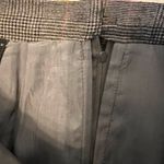 Vintage glen check plaid pleated below the knee skirt Size 12 Gray Photo 6