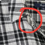 Madewell Ex-Boyfriend Shirt in Kemp Plaid Buttondown Top Black White Size XS GUC Photo 6