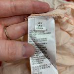 Free People  My Love Mini Dress Women Size Small Boho Tiered Long Sleeve Pom Trim Photo 7