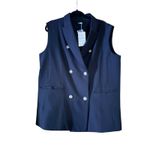 NWT BTFBM Womens Black Double Breasted Sleeveless Blazer Vest XL Photo 1