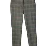 ZARA Gray Plaid Mid Rise Skinny Dress Pants XS Photo 0