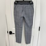 ZARA Basic Blue Black White Plaid Slim Fit Skinny Pants Women’s Size S Photo 1