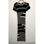 Equipment  Dewey Sweater Midi Dress Blue Stripe Womens Large Wool Photo 2