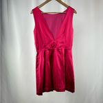 NWT House of Harlow 1960 Low Back Satin Mini Dress‎ in Pink Size 6 Photo 6