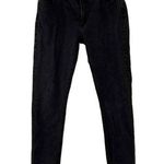 AGOLDE Black Mid-Rise Toni Raw Hem Straight Leg Jeans Size 31 Photo 0