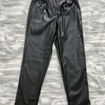 Princess Polly Love Club Pants Black Faux Leather Photo 0