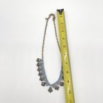 J.Crew  Statement Necklace Art Deco Triangle Rhinestone Geometric Gold Tone Photo 8