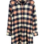 Patagonia Shirt Dress Plaid Flannel Long Sleeve Pockets Organic Cotton Large Photo 0