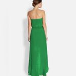 Jay Godfrey Strapless High Low Maxi Dress, Green, Size 0, NWT Photo 1