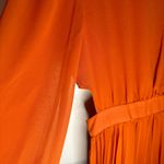 NWT women’s orange long sleeve, open sides dress Photo 4