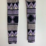 Divided by H&M Purple & Gray Aztec Print Leggings Photo 5