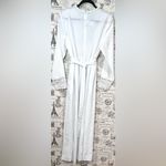 Vintage Elegant White Lace Trimmed Dress by California Dynasty Size M Photo 3