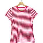 RBX Pink & White Stripe Athletic Crew Neck T Photo 0