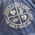 Juicy Couture  S Vintage Terry Cloth Hoodie Full-Zip Track Sweat Jacket Y2K 2000s Photo 7