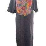 Natural Life  waffle knit floral maxi T-shirt dress sz S Photo 0