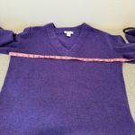 Athleta  Westwood Sweater Purple V-Neck Ribbed Hem Merino Wool Size Small S Photo 7