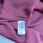 Ann Taylor LOFT Maroon Sheer Lace Sleeve Crewneck Blouse Photo 10