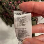 Reiss Adorable  NWT olive pink spotted pleated boho deep vneck flowy midi dress Photo 2