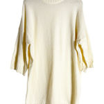 Tuckernuck  Cream Long Sleeve Mock Neck Oversized Knit Sweater Dress Size Medium Photo 0