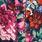 Anthropologie FLOREAT LOVED BY  SILKY THICK BUTTON FRONT V NECK COLLARED PJ TOP L Photo 2