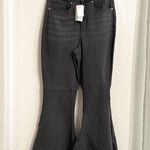 NWT Arula A Beautiful Life Womens Jeans Denim Gray Flare Lace Up Back Size 10 Photo 0