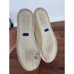 Keds  Cream Leather Sneakers with Orange Stripe‎ & Leopard Print Accent Photo 7