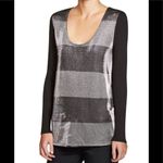 Three Dots  metallic top. Perfect holiday top.NWOT Photo 7