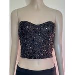 SheIn Sky Black Sequin Tube Top NWT! Photo 9