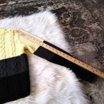 Arizona Jeans Arizona Size Large Acrylic Yellow Grey Gray Black Sweater Shorter Length Knit Photo 6