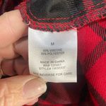 Hippie Rose  plaid flannel hooded button down shirt, size‎ medium Photo 6