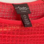 Chico's  Travelers Collection Tunic Knitted Knit Pullover Tangerine Pink Small Photo 5