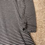 Gilligan & O’ Malley Black and Gray Striped Long Sleeve Nightgown Photo 4