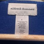 Alfred Dunner Blue Ombre Two for One Embellished Jewel Sweater Top Small NYE Photo 3