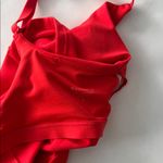 Athleta  Elation Cardinal Red Longline Sports Bra Tank A-C Size Small Photo 6