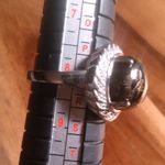 Matrix Shungite Stainless Steel Ring (Size 8) Photo 2