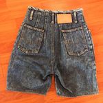 Paris Blues  Acid Wash High Waste Denim Shorts Photo 1