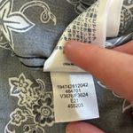 Lands' End  Women's Petite Blouse Size‎ 12 Black Paisley Long Sleeve Photo 9