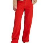 Levi's NWT Levi’s Jeans ‘94 Baggy in Valiant Poppy orange / red Corduroy 25X 31 Photo 0