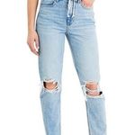 American Eagle Outfitters Blue Boyfriend Distressed Ripped Mom Jeans 20 Photo 0