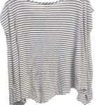 Urban Outfitters Pins and Needles Stripe XS Women’s Raw Hem Swing Top Blouse Oversized Photo 4